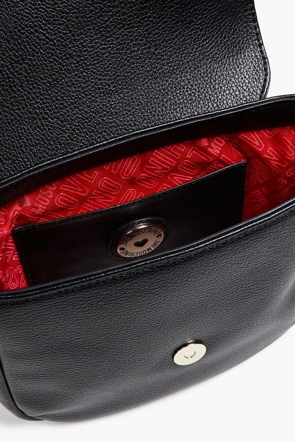 LOVE MOSCHINO Faux pebbled-leather shoulder bag