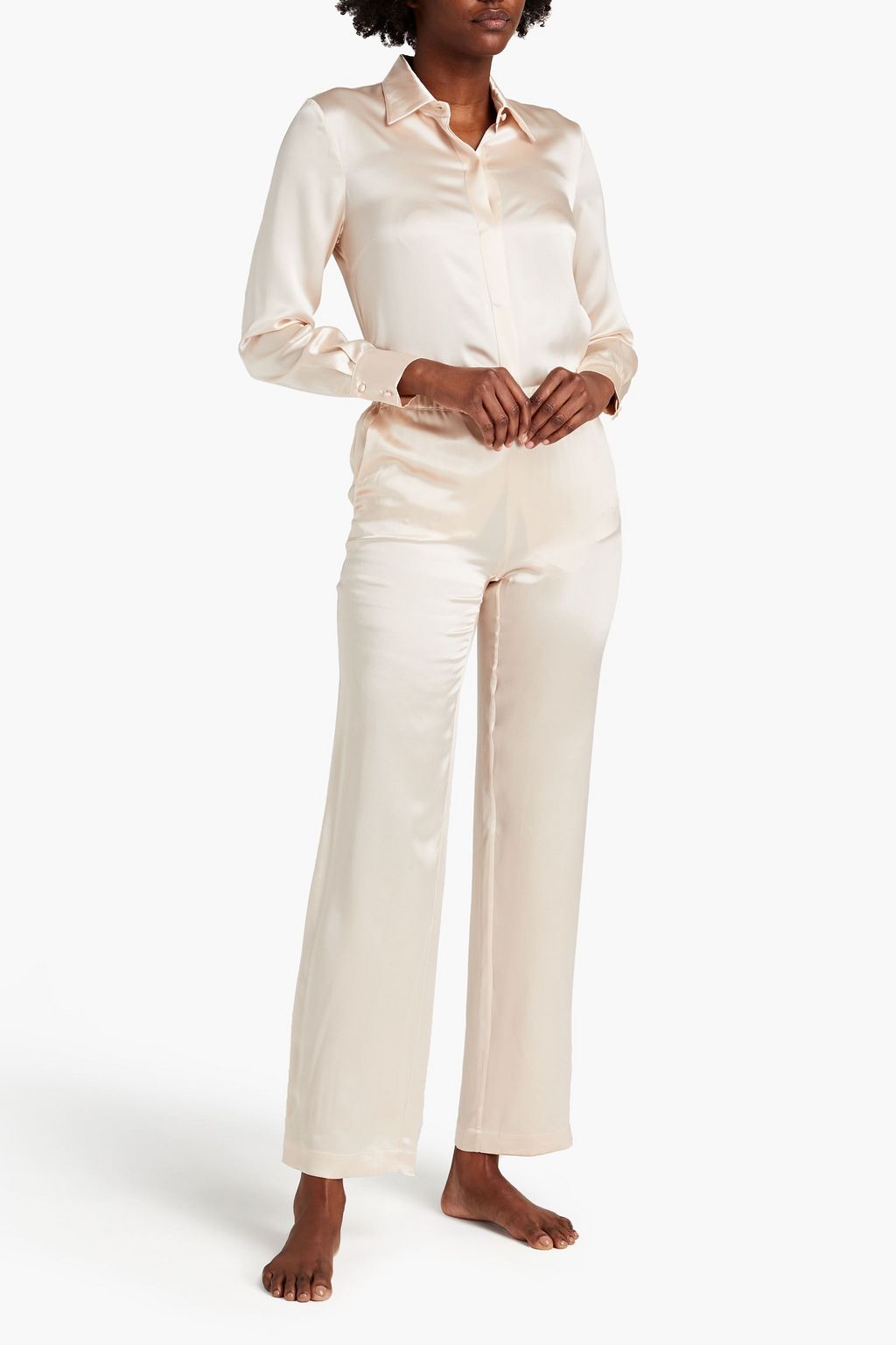 CARINE GILSON Silk-satin pajama pants