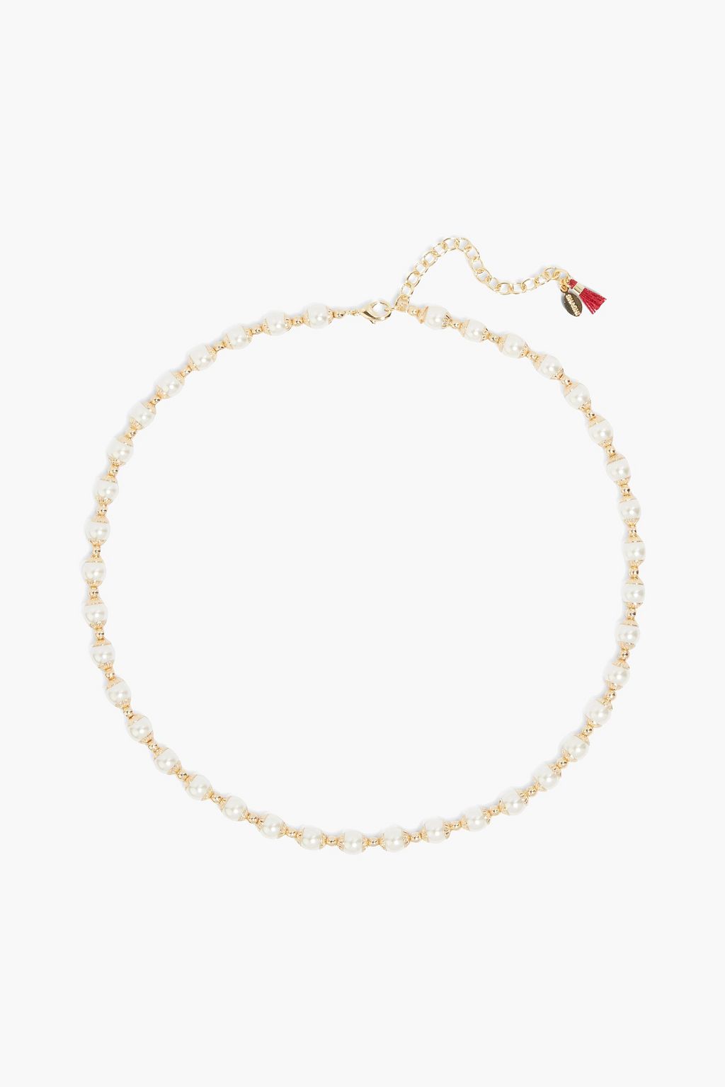 Gold 18-karat gold-plated faux pearl 
