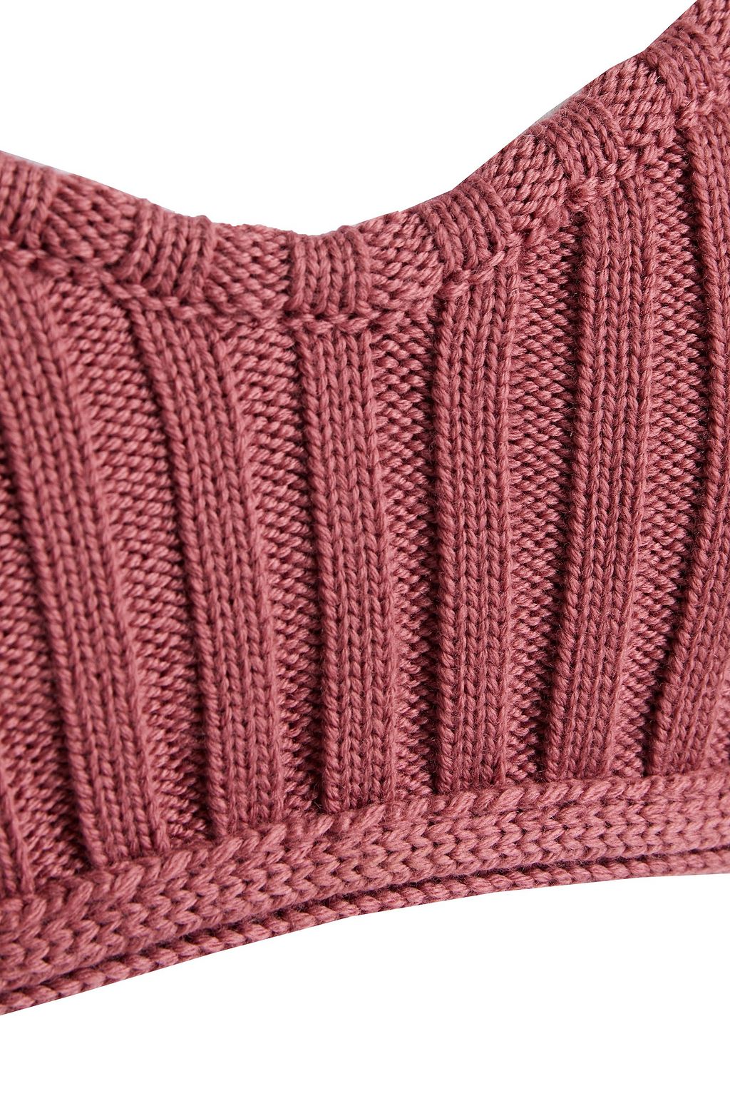 VALENTINO GARAVANI Ribbed wool bra top