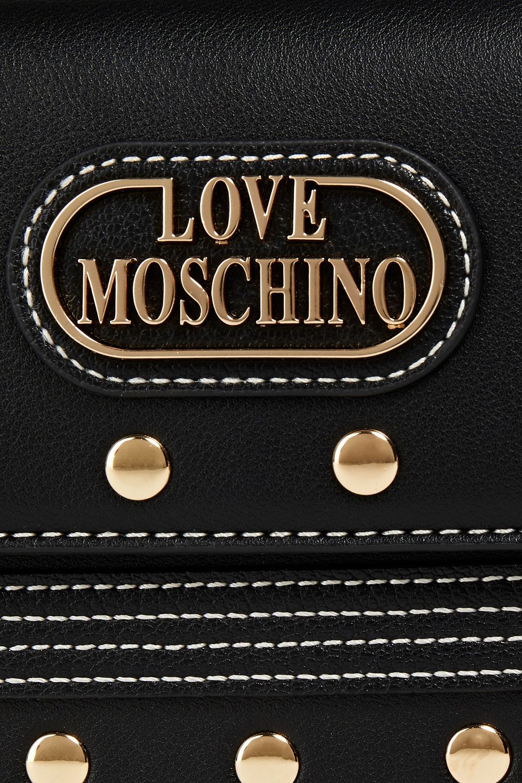 LOVE MOSCHINO Studded faux leather shoulder bag