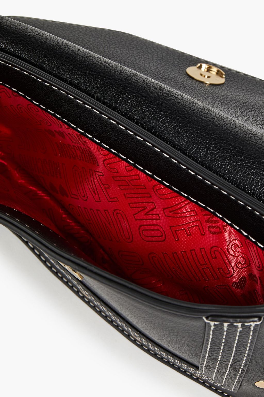 LOVE MOSCHINO Studded faux leather shoulder bag