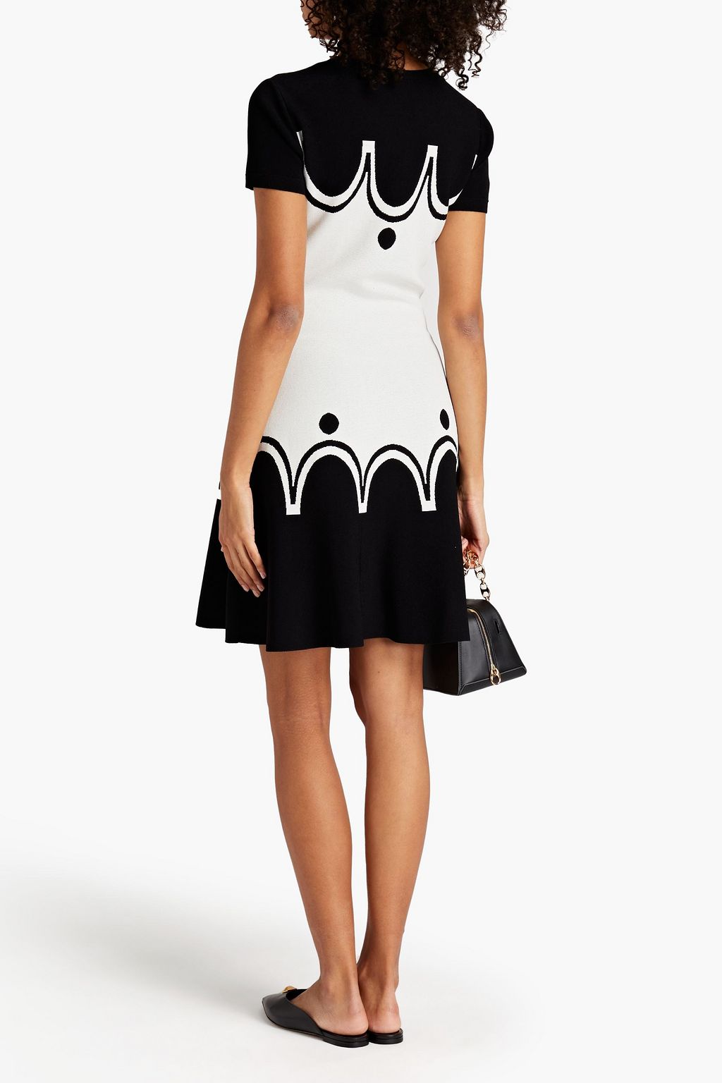 VALENTINO GARAVANI Jacquard-knit mini dress