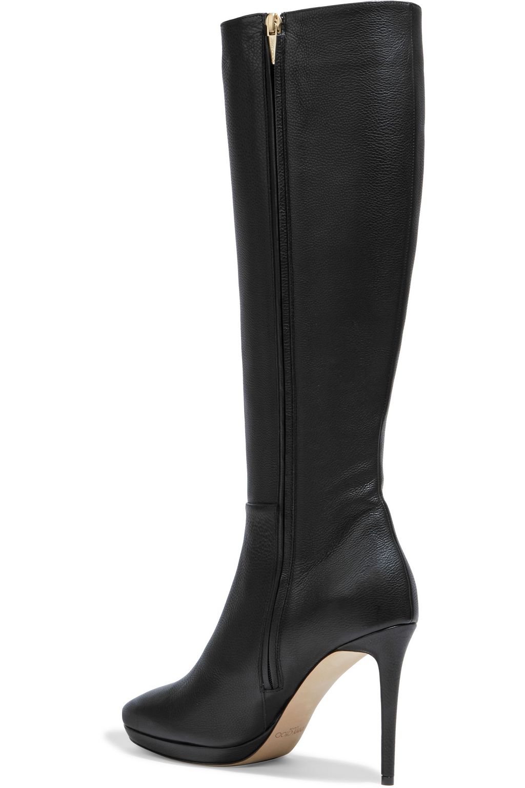 JIMMY CHOO Hoxton 100 texturedleather knee boots Sale up to 70 off
