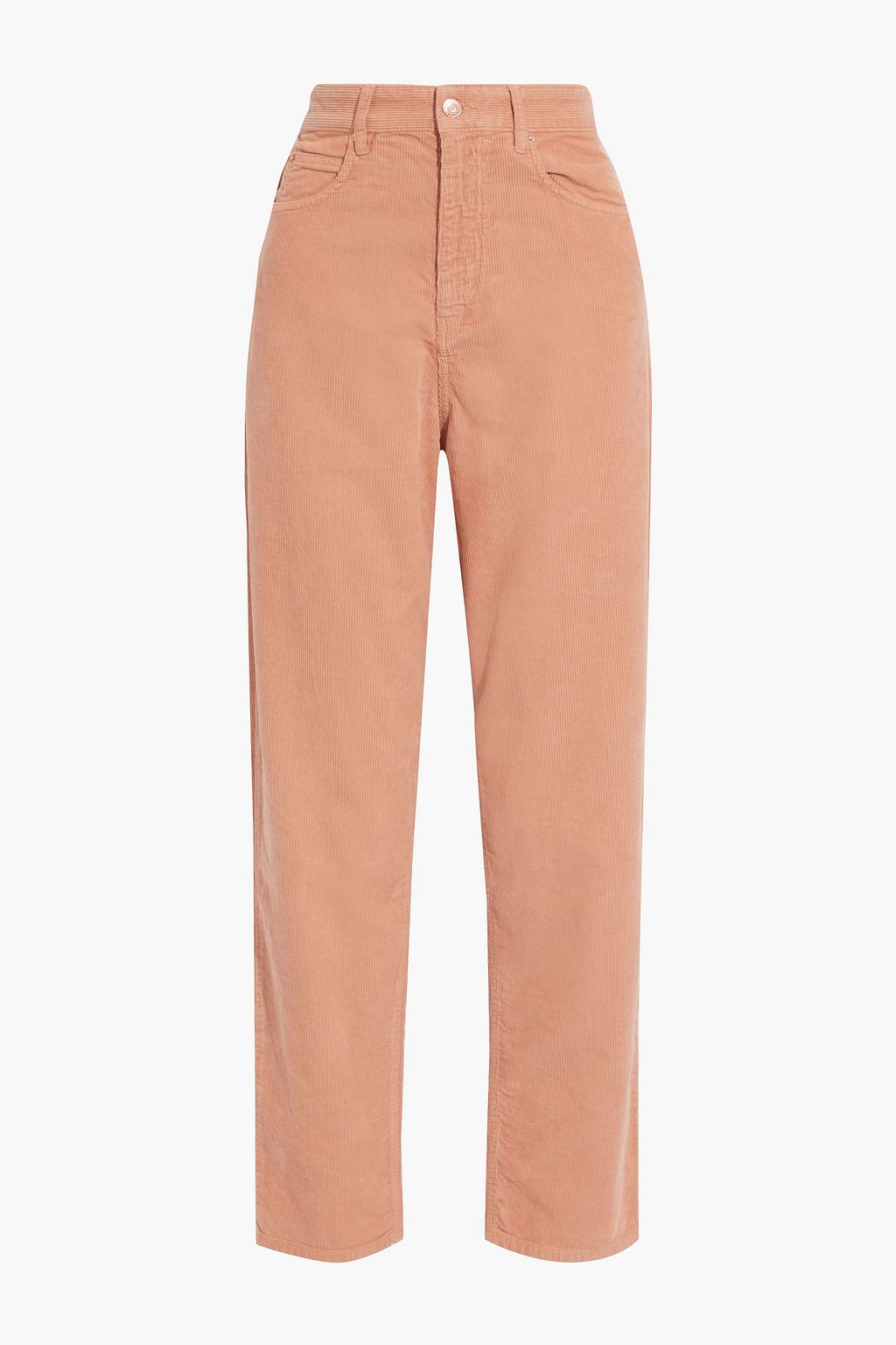 Peach Corsy cotton-corduroy straight 