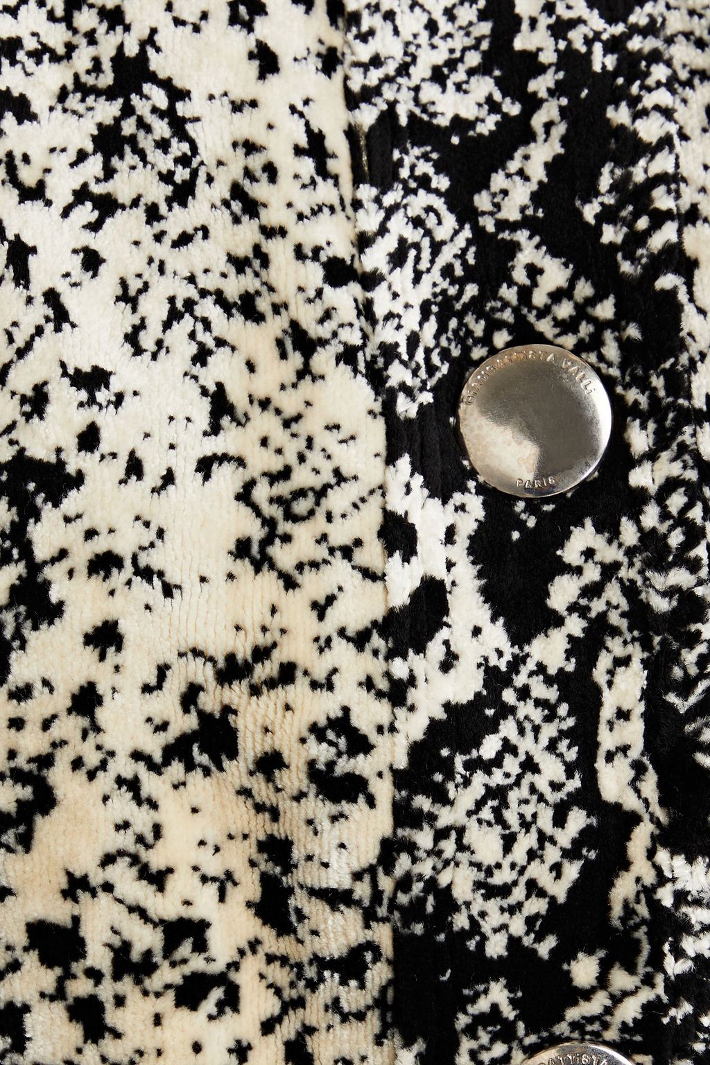 GIAMBATTISTA VALLI Cropped snake-print velvet jacket