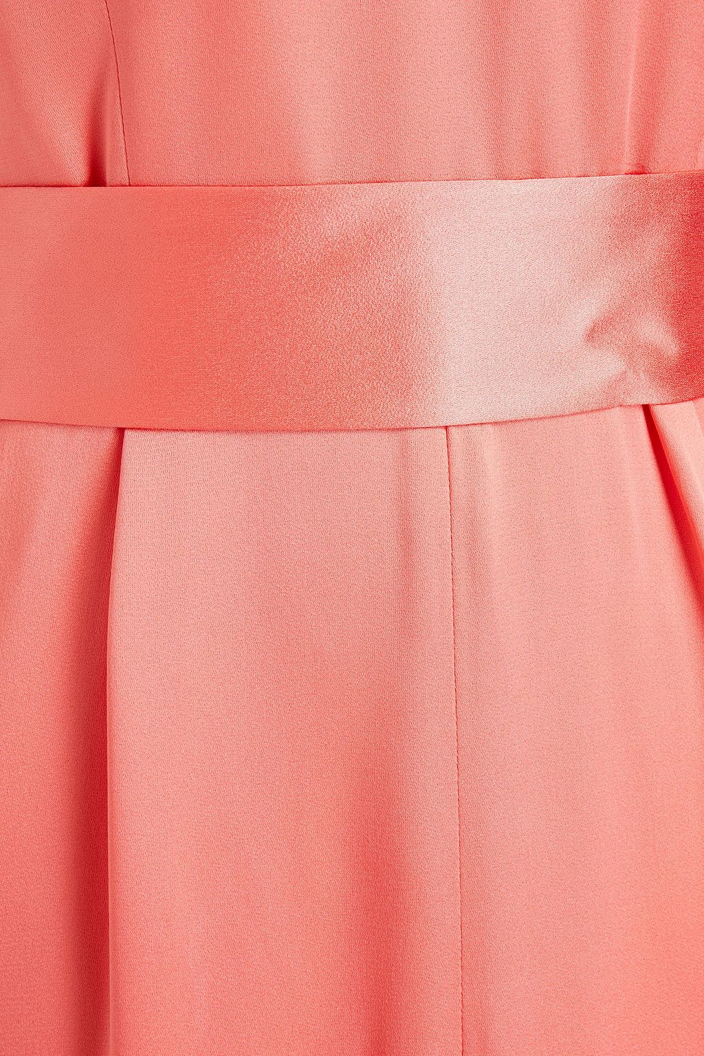 GOAT Kimberley pussy-bow satin midi dress