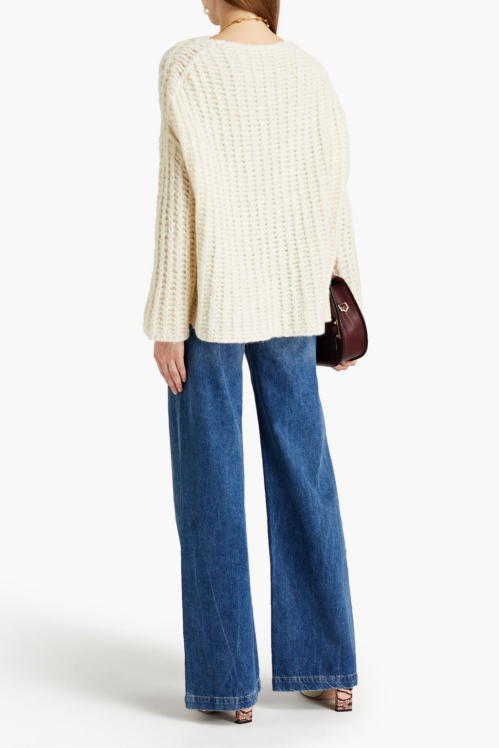 VALENTINO GARAVANI Oversized alpaca-blend sweater