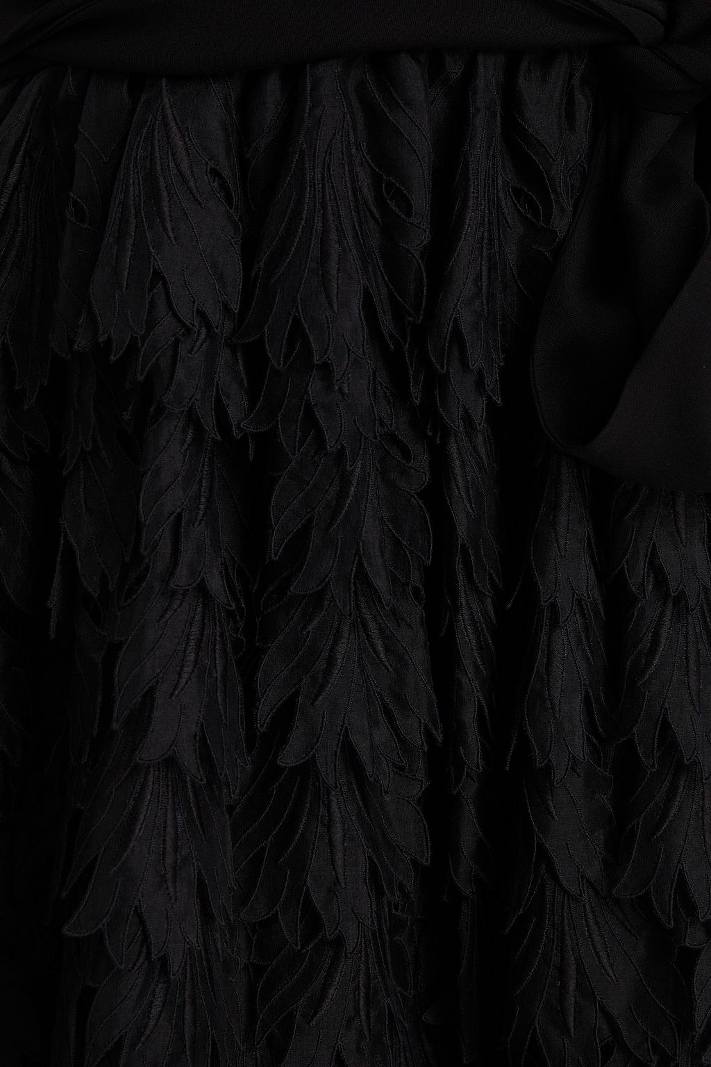 VALENTINO GARAVANI Minikleid aus Seidenorganza und Crêpe aus einer Baumwollmischung