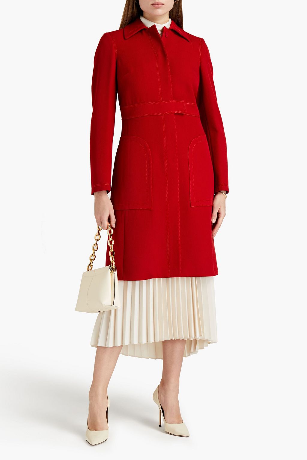 GIAMBATTISTA VALLI Wool-twill coat
