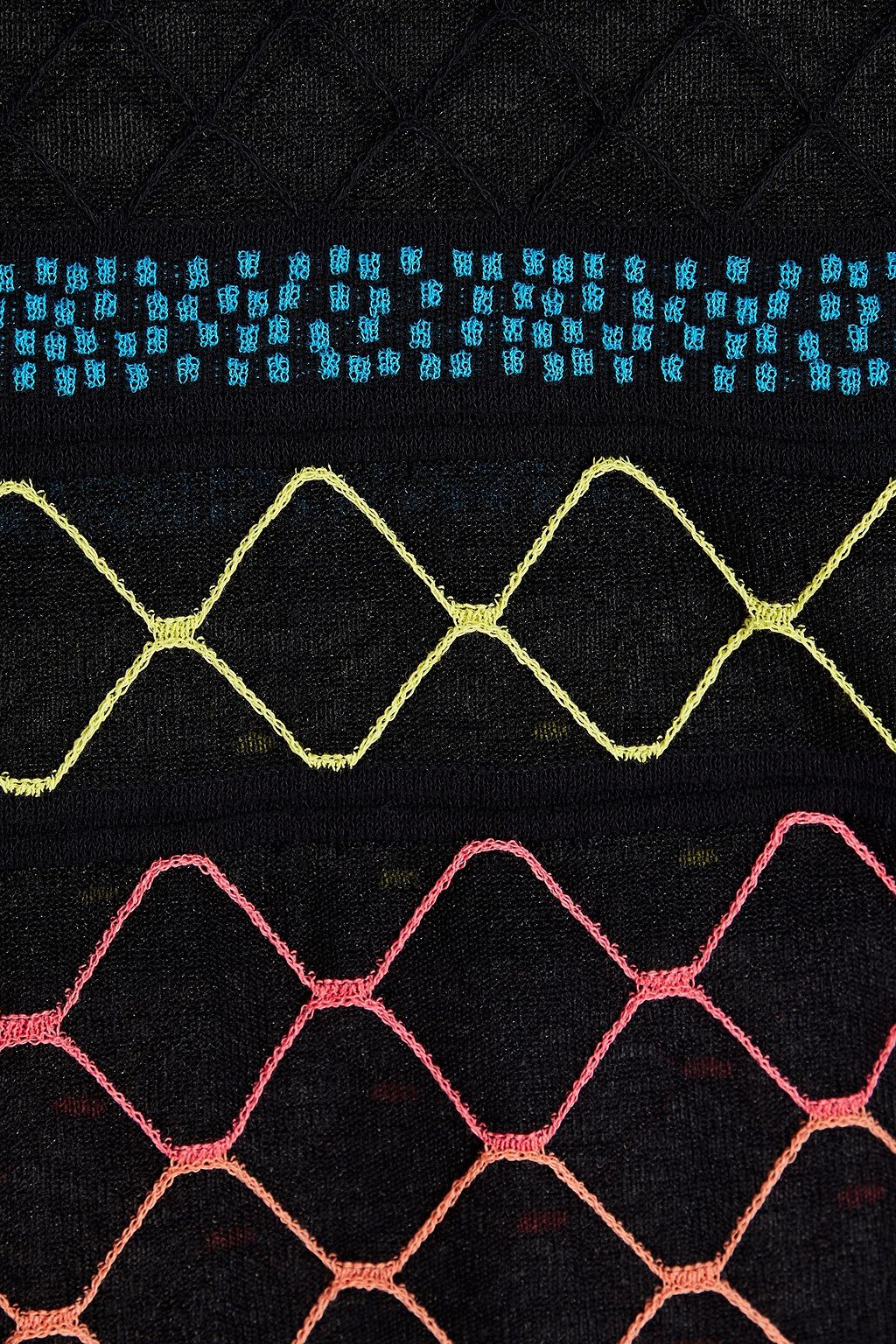 M MISSONI Crochet-knit cotton-blend top