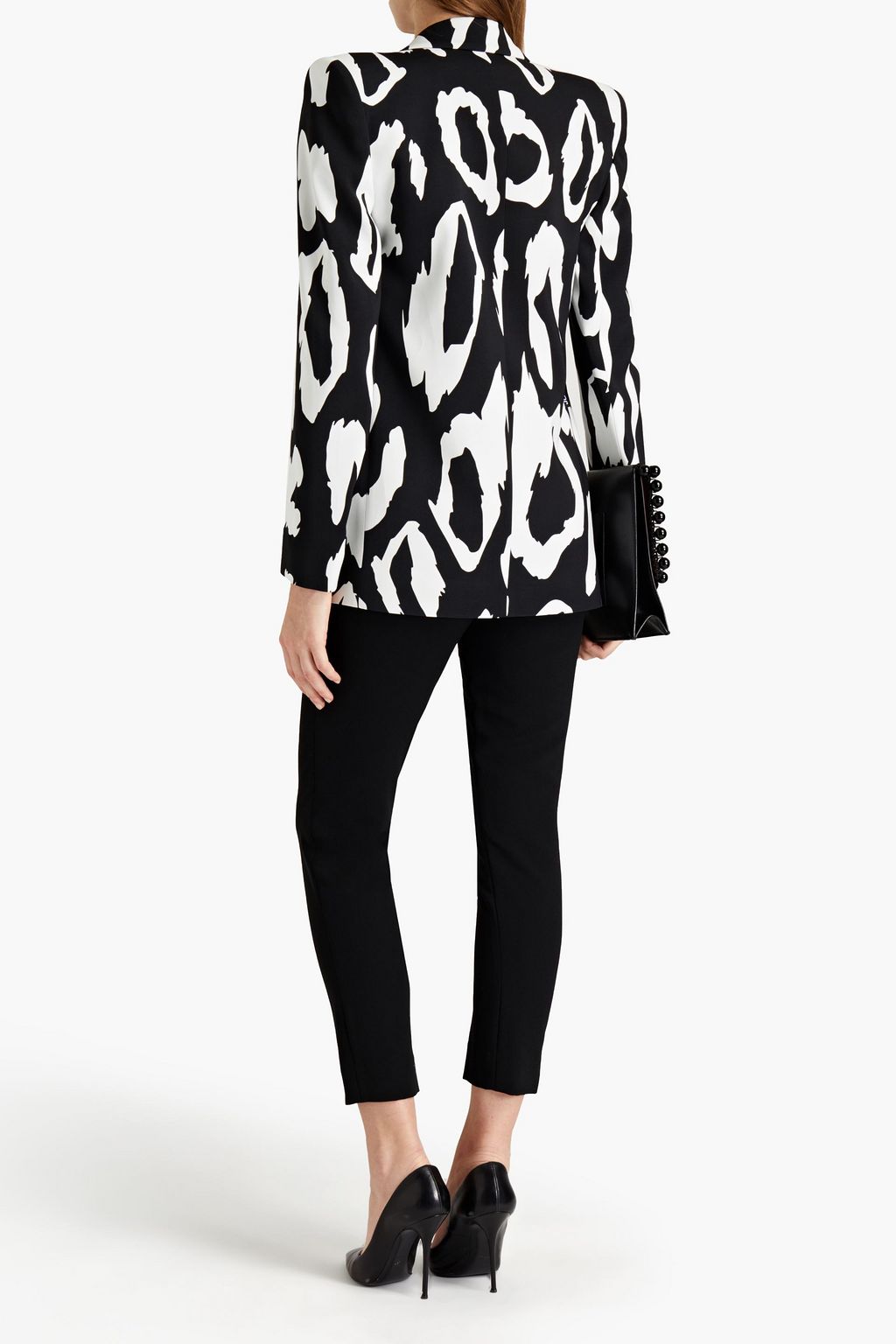 JUST CAVALLI Printed crepe de chine blazer