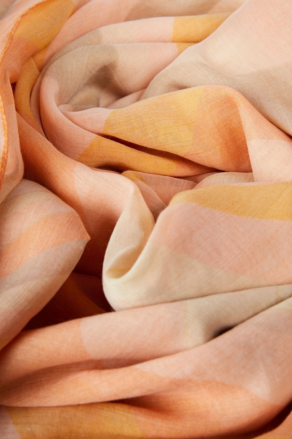 VALENTINO GARAVANI Printed cotton and silk-blend voile scarf