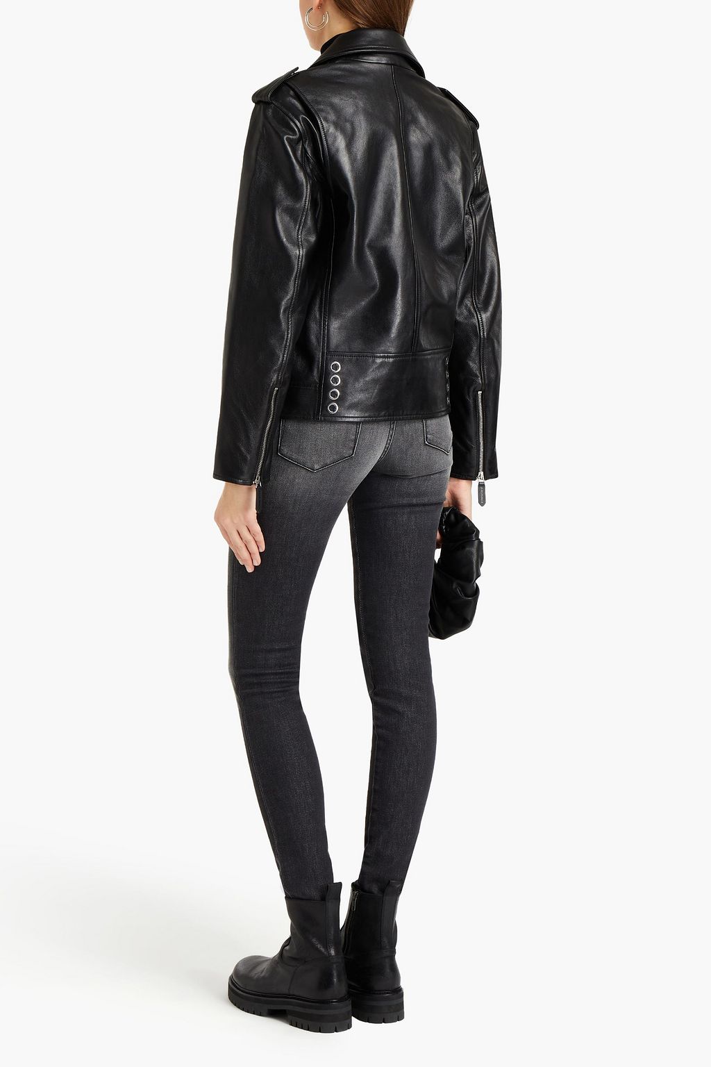 JUST CAVALLI Leather biker jacket