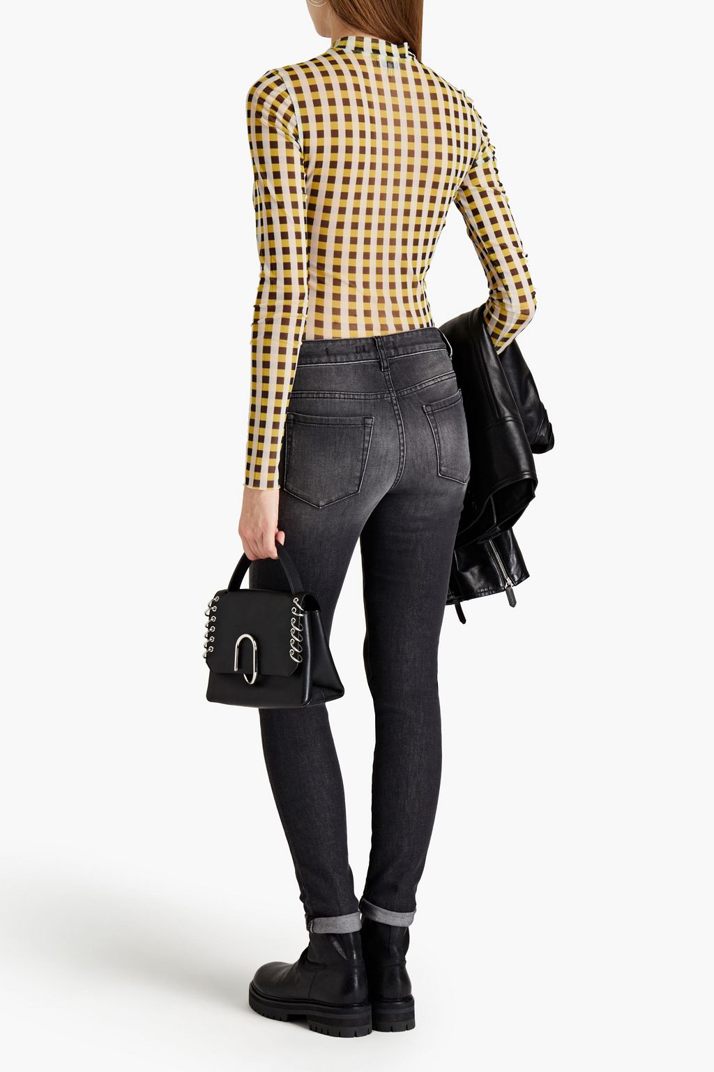 JUST CAVALLI Appliquéd mid-rise skinny jeans