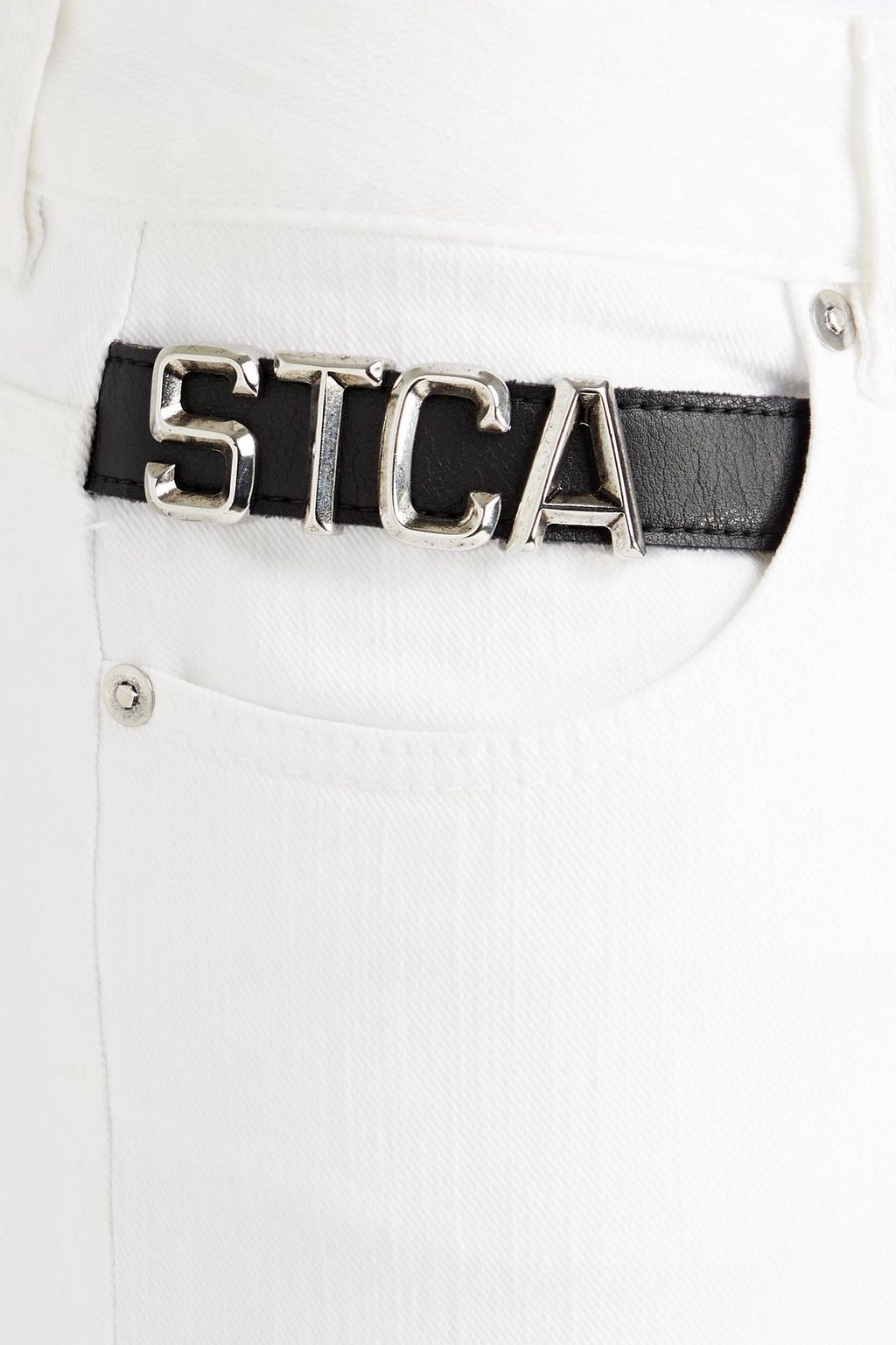 JUST CAVALLI Appliquéd mid-rise skinny jeans