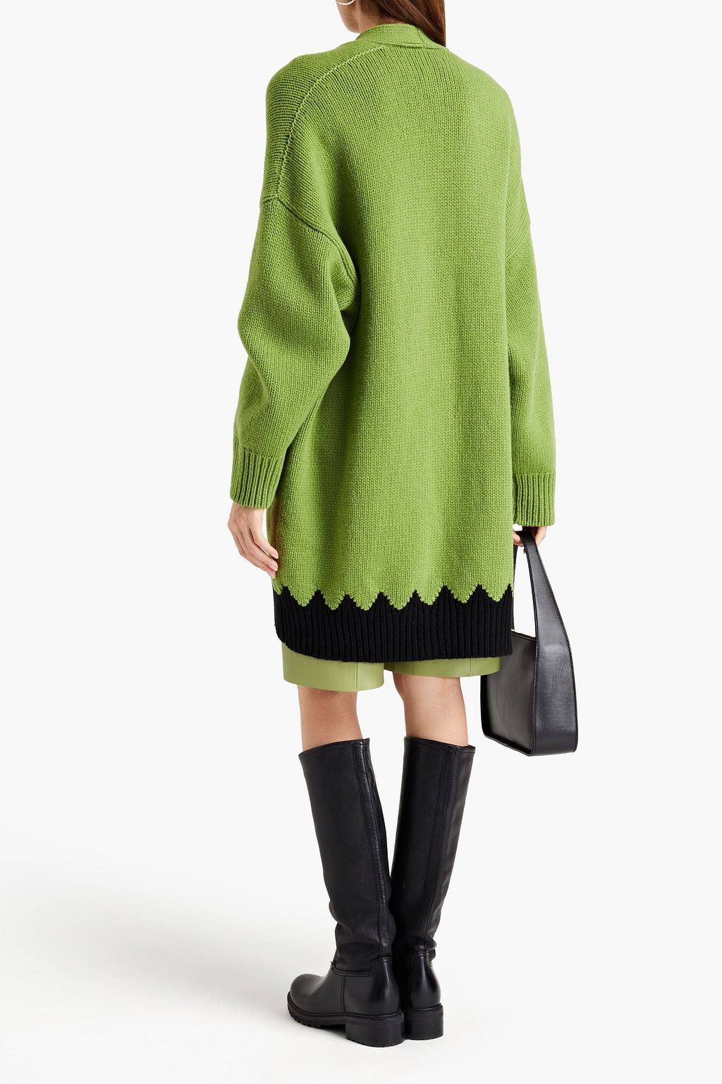 M MISSONI Metallic-trimmed wool cardigan