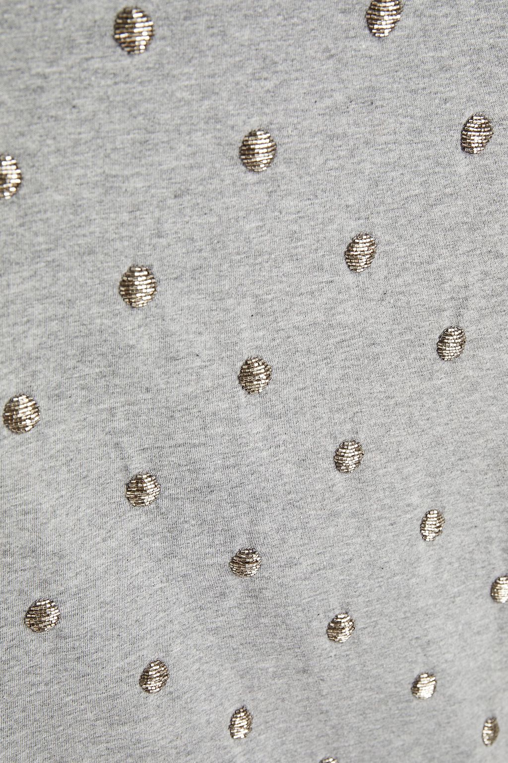 VALENTINO GARAVANI Bead-embellished cotton-jersey T-shirt