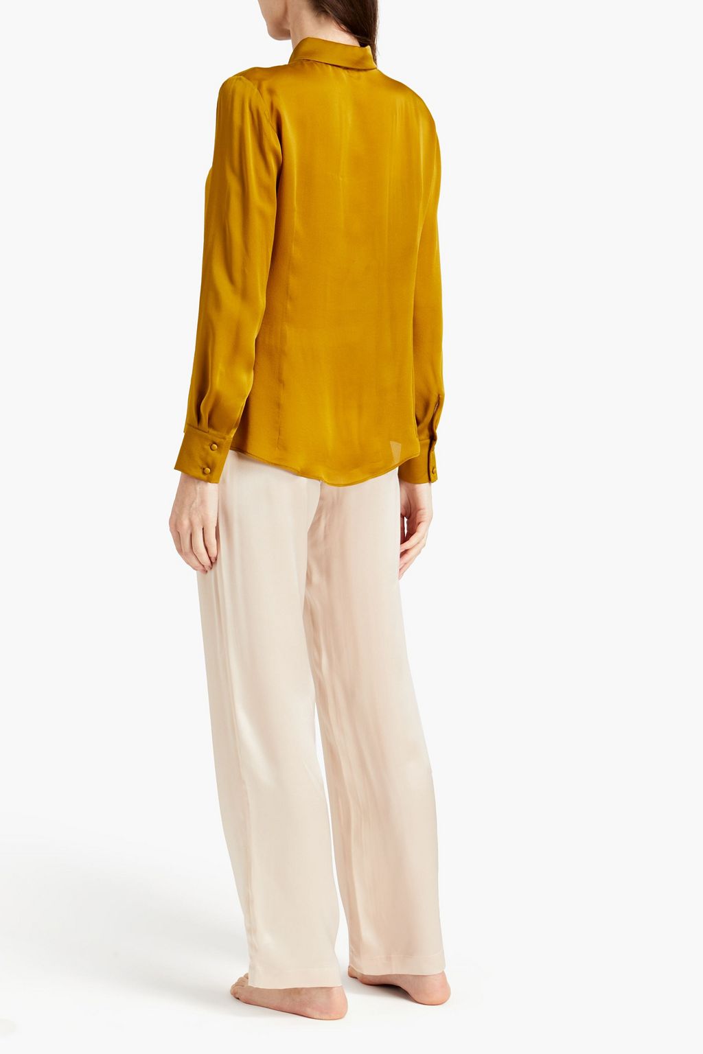 CARINE GILSON Silk pajama top