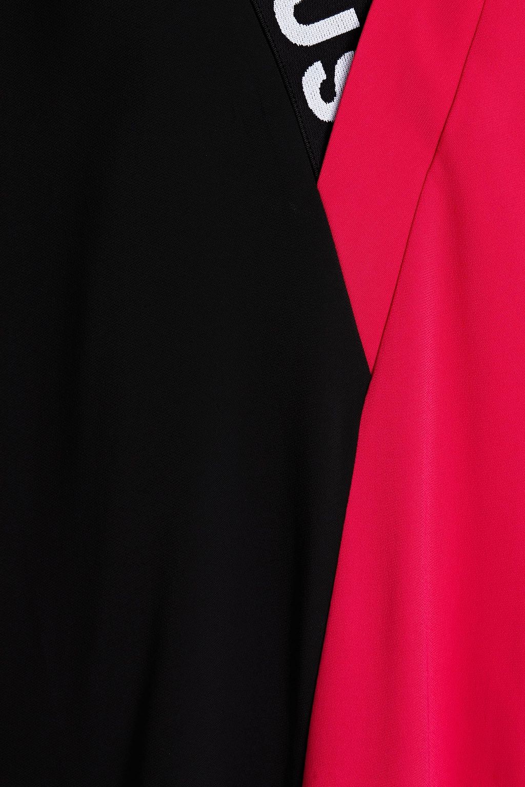 JUST CAVALLI Two-tone stretch-crepe mini dress