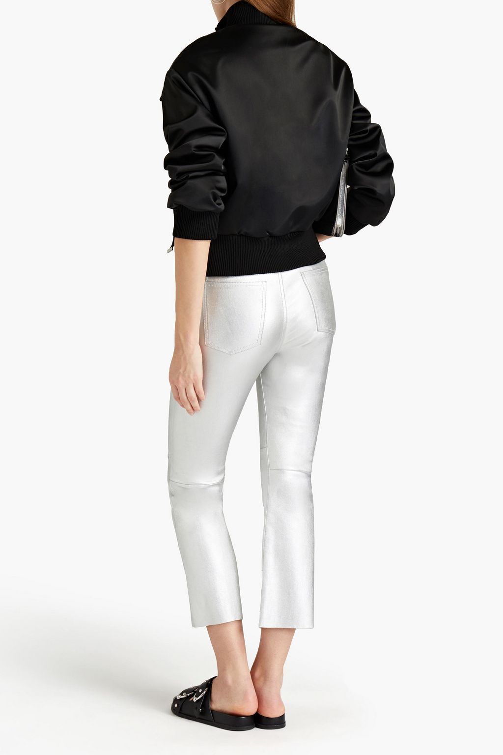JUST CAVALLI Satin bomber jacket