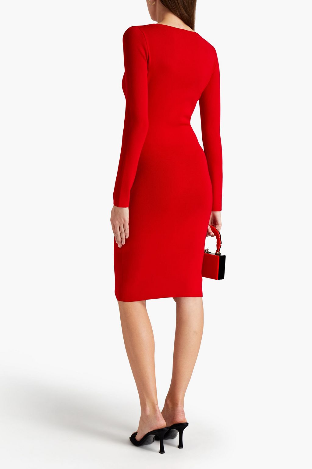 JUST CAVALLI Cutout knitted dress