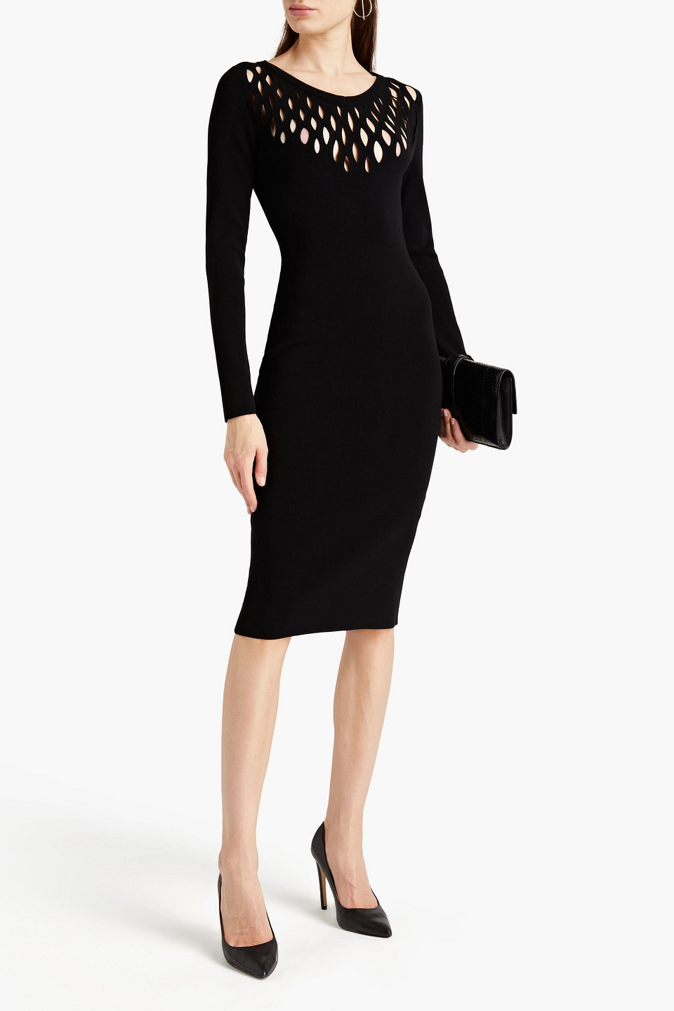 Just Cavalli Cutout Knitted Dress