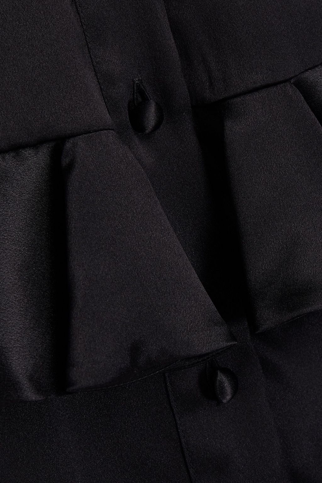 VALENTINO GARAVANI Ruffled silk-satin shirt