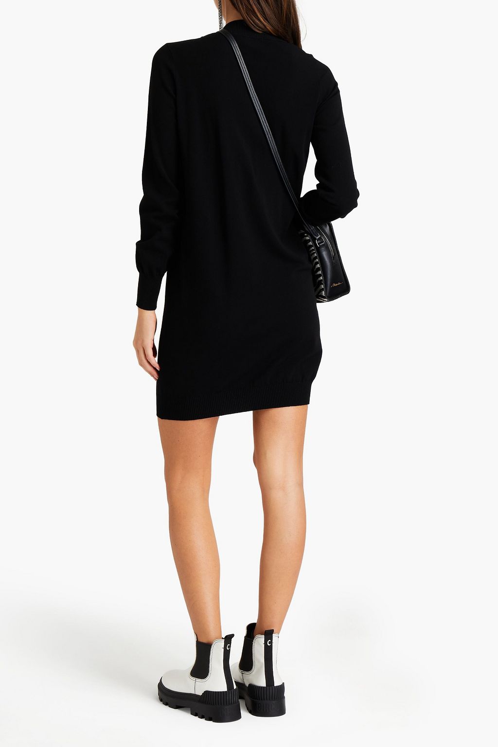 JUST CAVALLI Intarsia-knit mini dress
