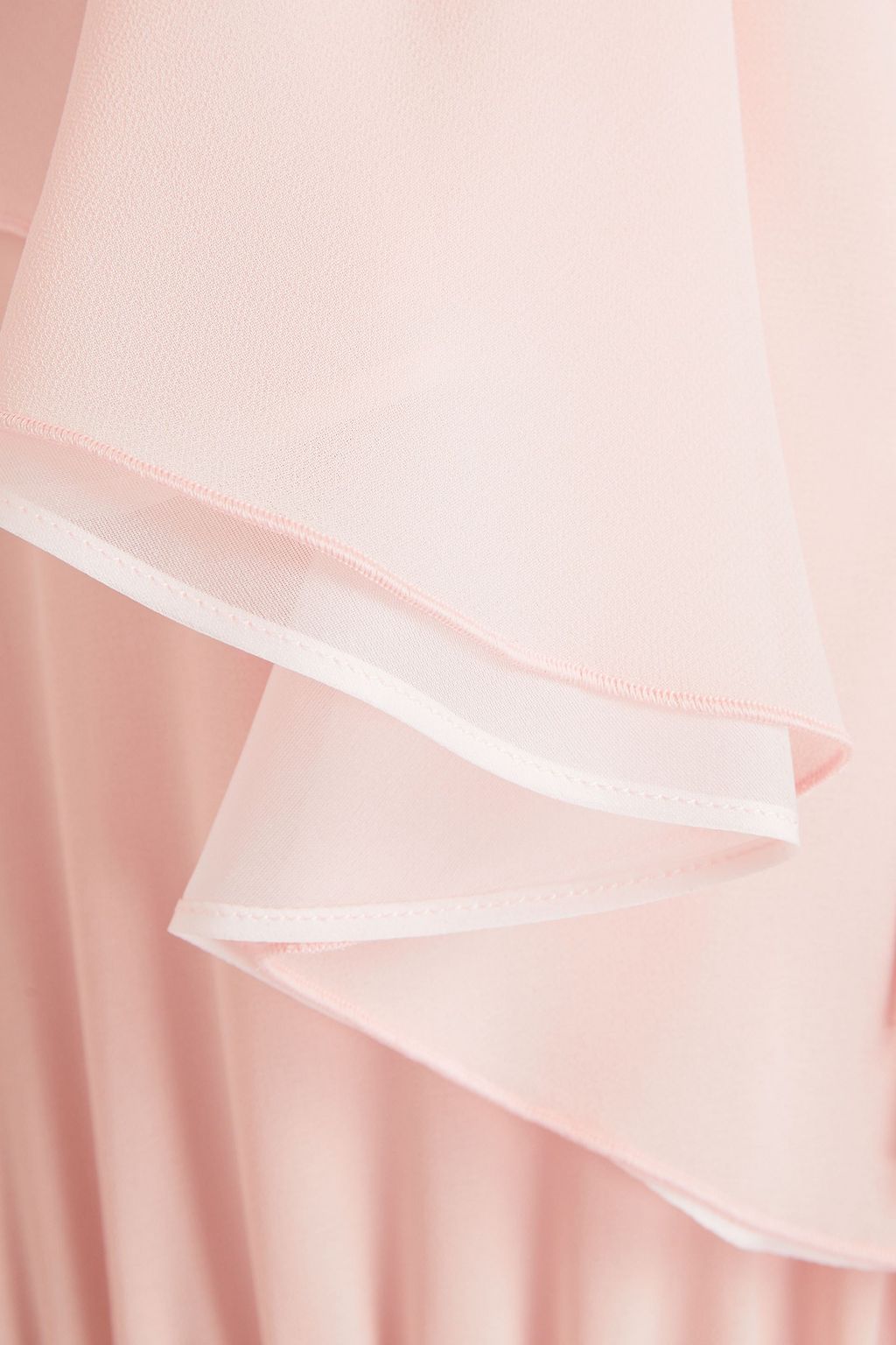 GIAMBA Layered ruffled gathered georgette gown