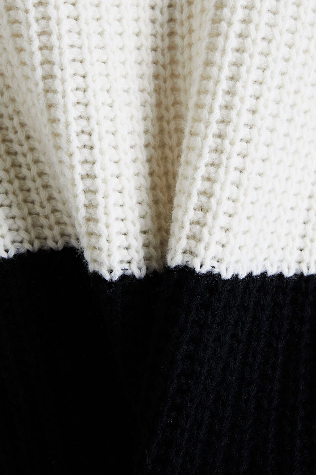 VALENTINO GARAVANI Striped wool turtleneck mini dress