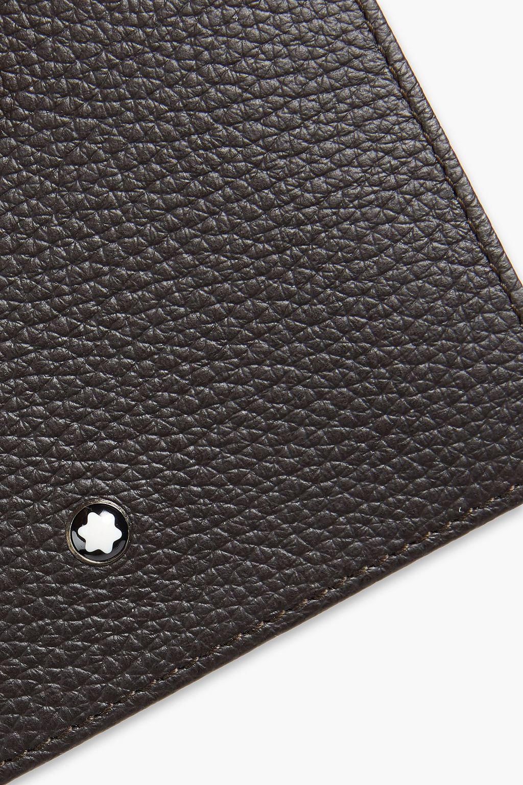 MONTBLANC Logo-appliquéd textured-leather wallet