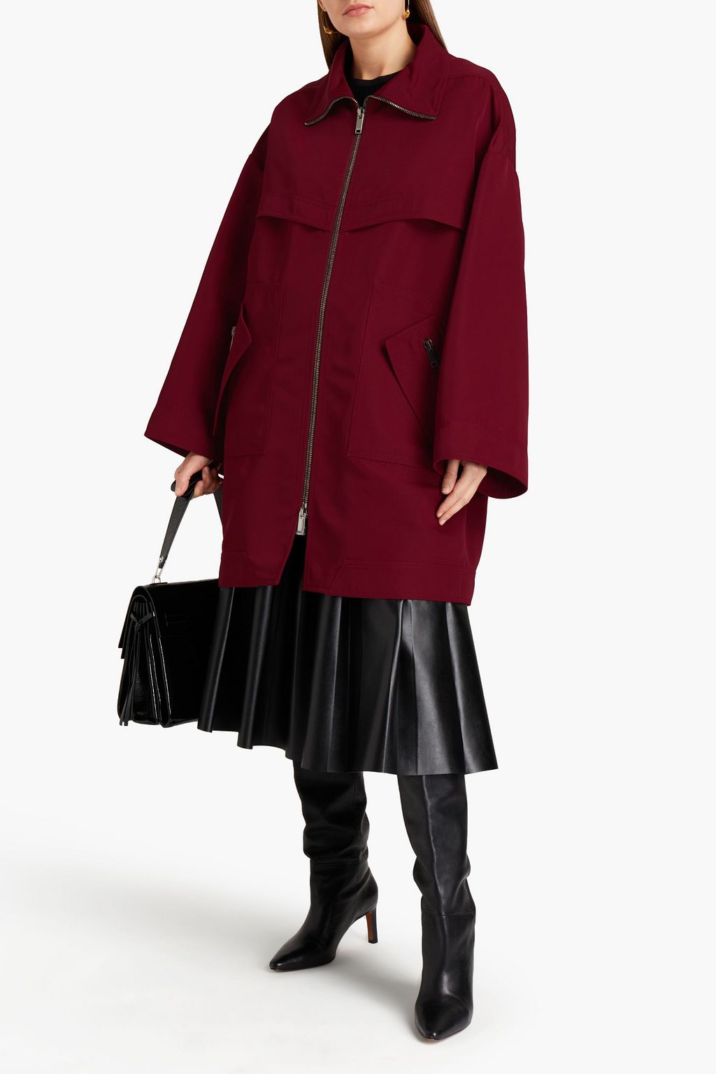 VALENTINO GARAVANI Oversized canvas coat
