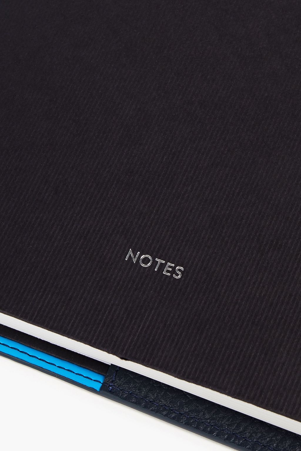 MONTBLANC Logo-appliquéd textured-leather notebook