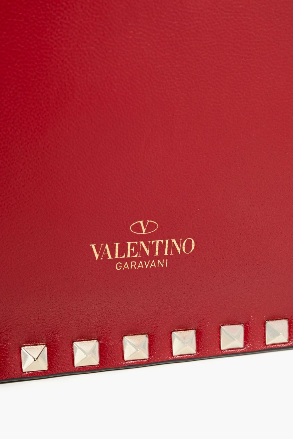 VALENTINO GARAVANI Rockstud leather clutch