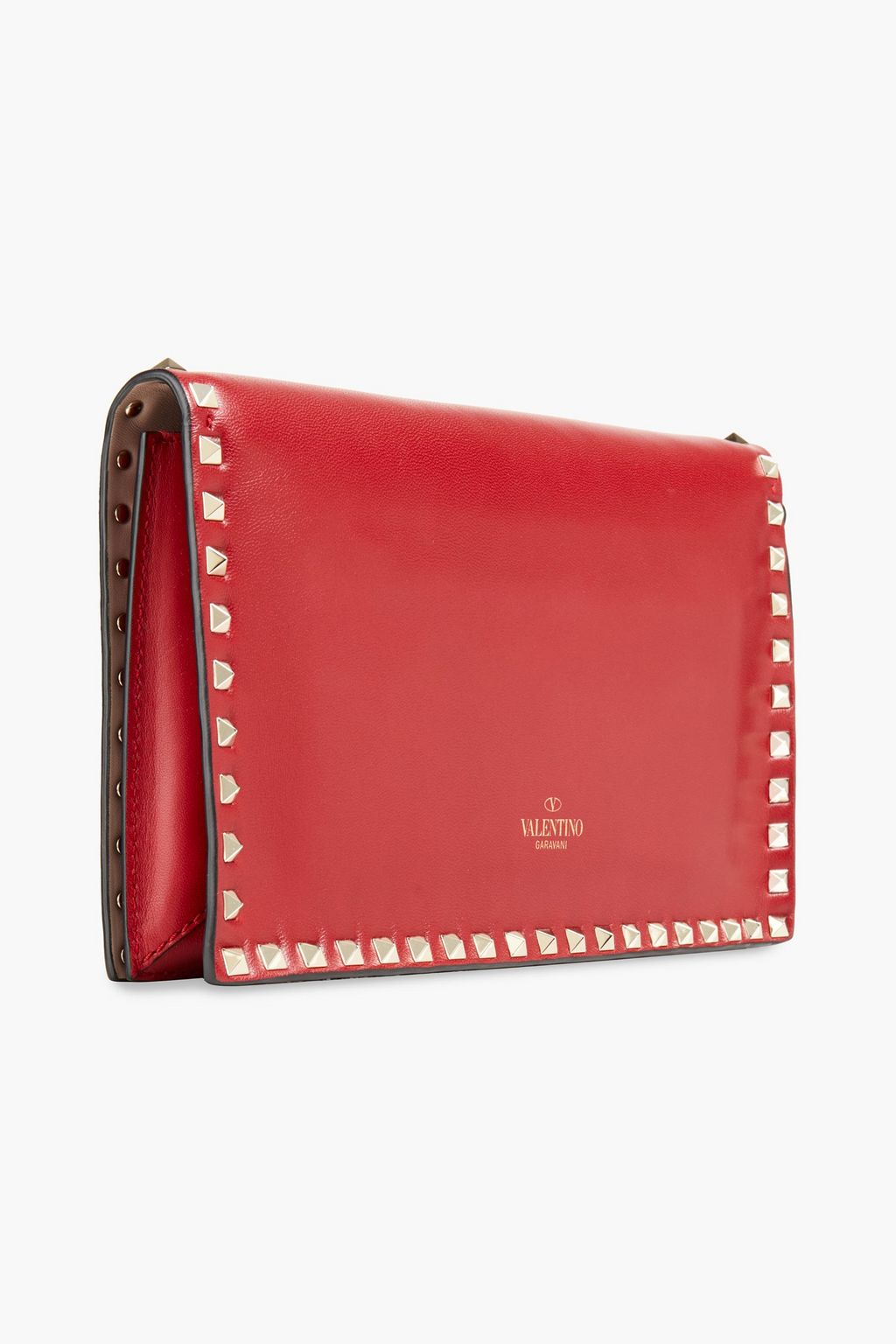 VALENTINO GARAVANI Rockstud leather clutch