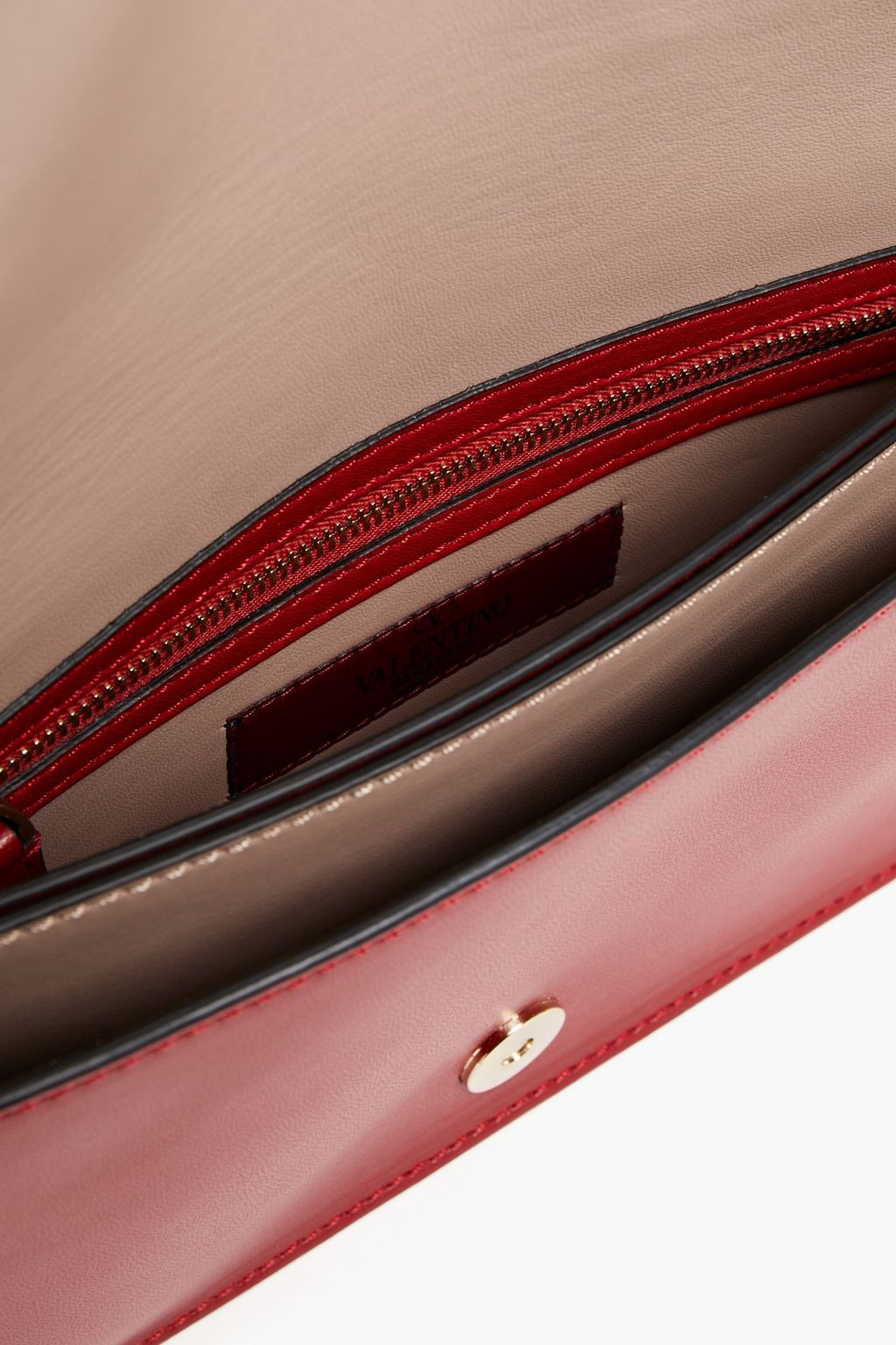 VALENTINO GARAVANI Rockstud leather clutch