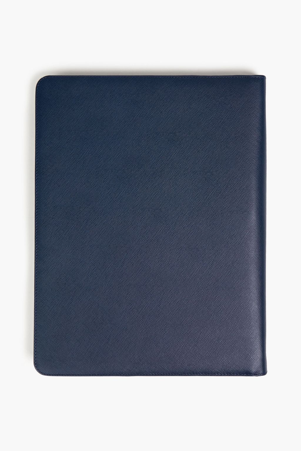 MONTBLANC Logo-appliquéd textured-leather notebook