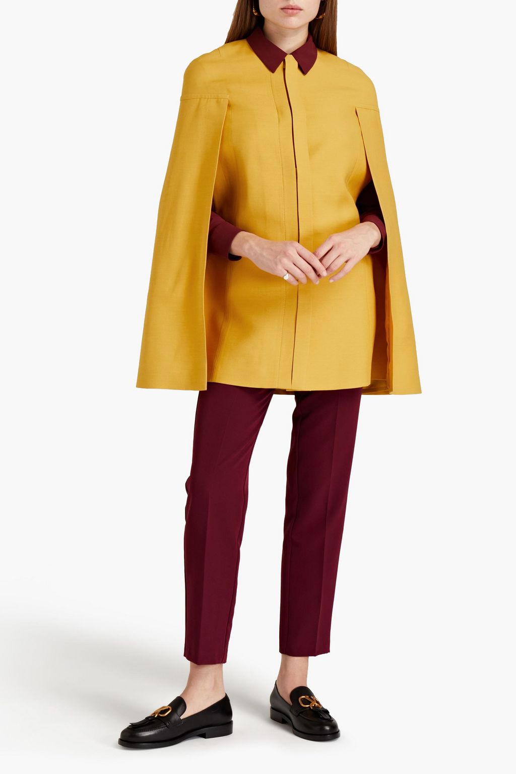 VALENTINO GARAVANI Cape aus einer Woll-Seidenmischung