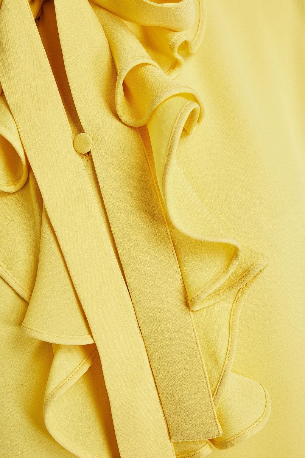 VALENTINO GARAVANI Ruffled silk crepe de chine shirt