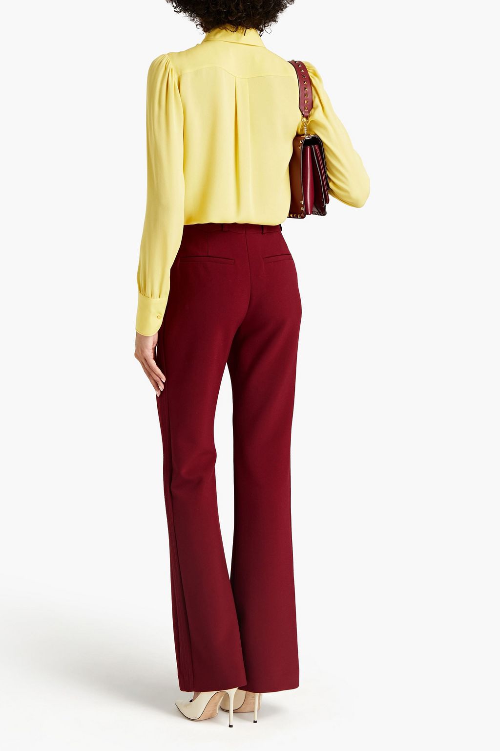 VALENTINO GARAVANI Ruffled silk crepe de chine shirt