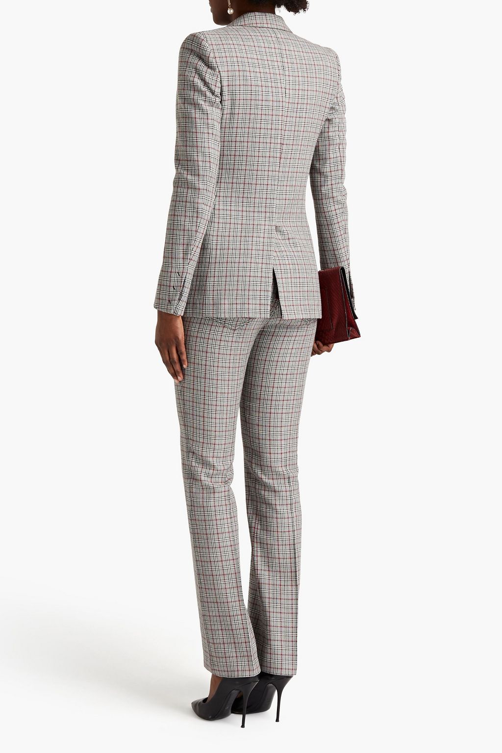 GIAMBATTISTA VALLI Prince of Wales checked wool and cotton-blend blazer
