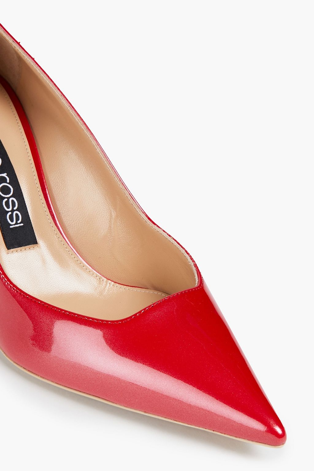 SERGIO ROSSI Metallic patent-leather pumps