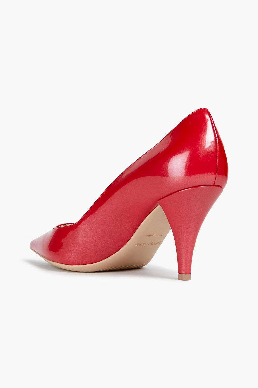 SERGIO ROSSI Metallic patent-leather pumps