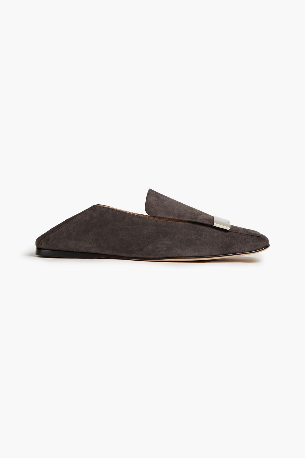 SERGIO ROSSI sr1 suede collapsible-heel loafers