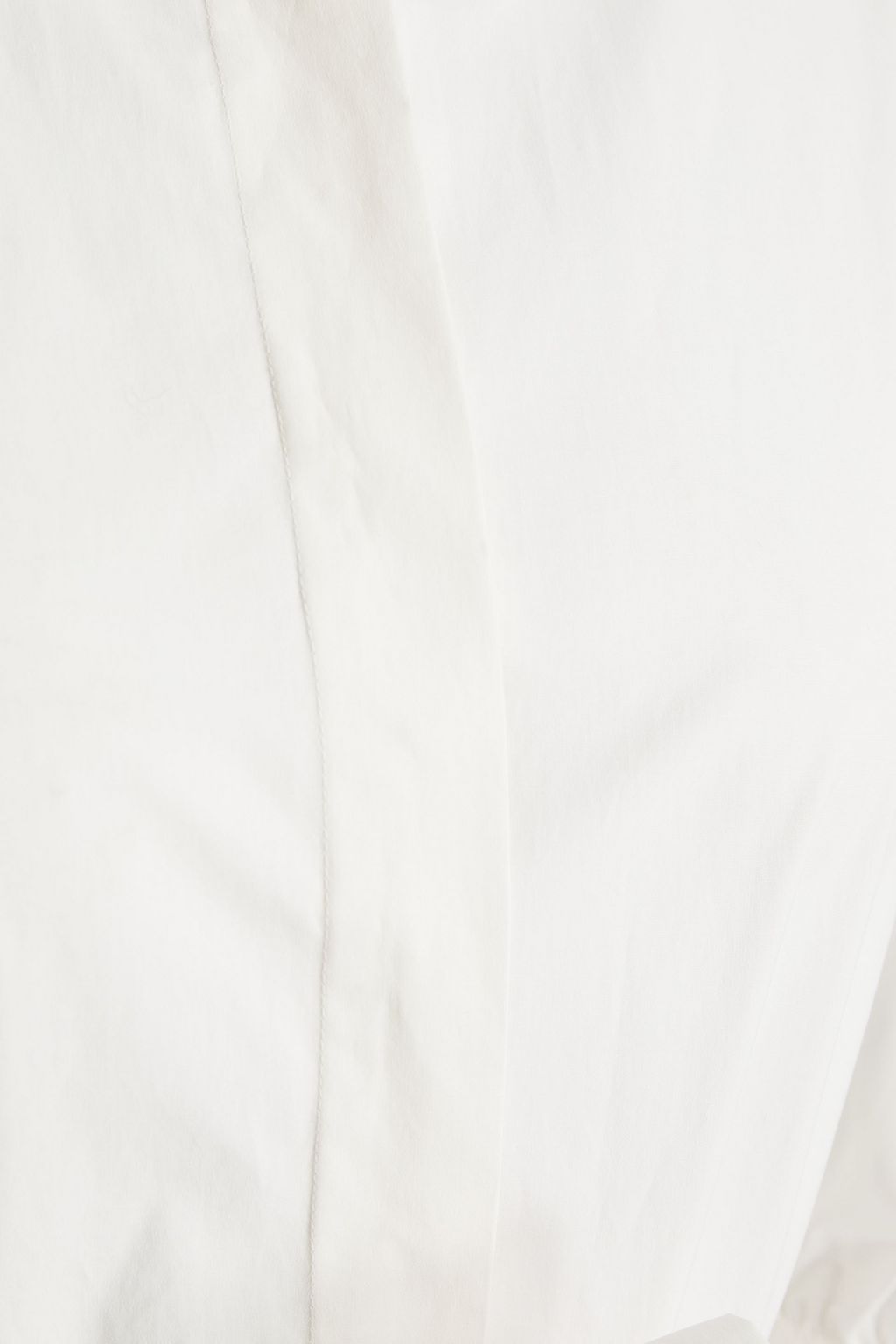 BOUTIQUE MOSCHINO Belted cotton-blend poplin mini shirt dress