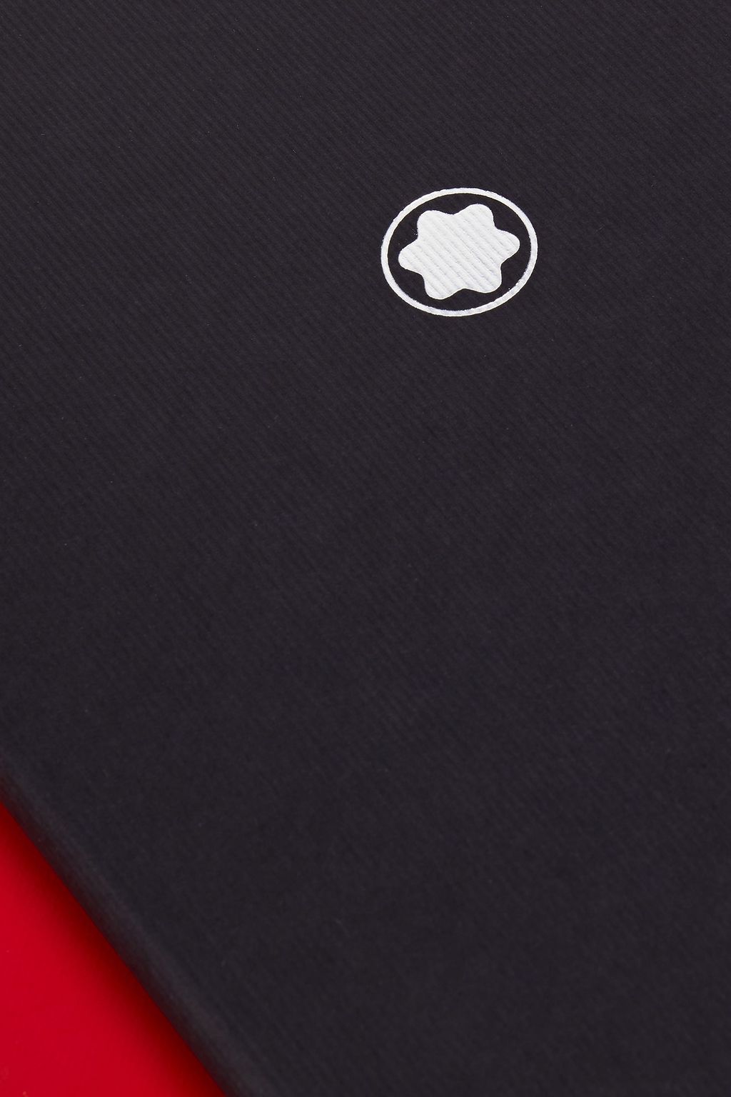MONTBLANC Logo-appliquéd textured-leather notebook