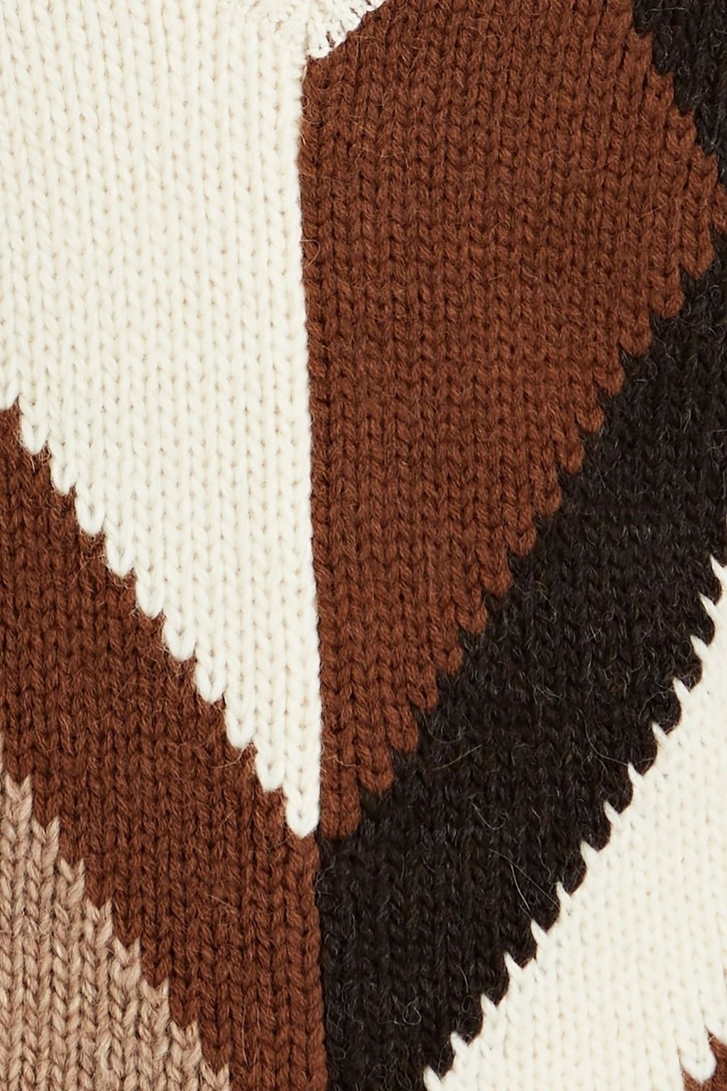 GIAMBATTISTA VALLI Intarsia-knit wool-blend top