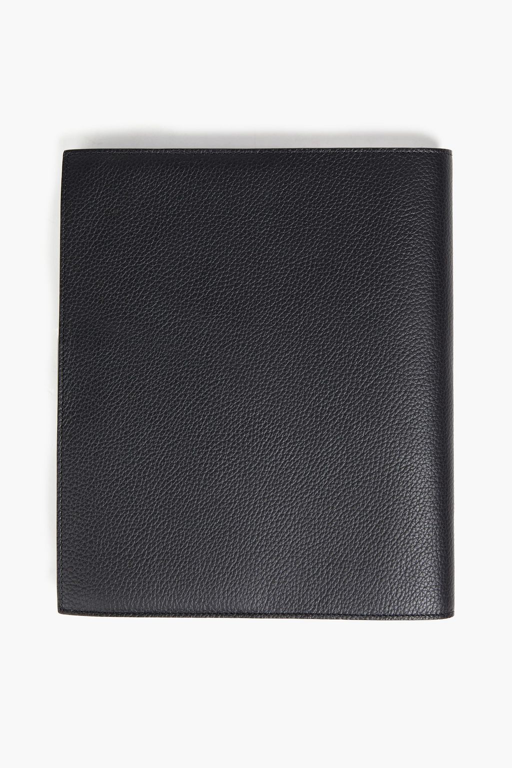 MONTBLANC Logo-appliquéd textured-leather notebook