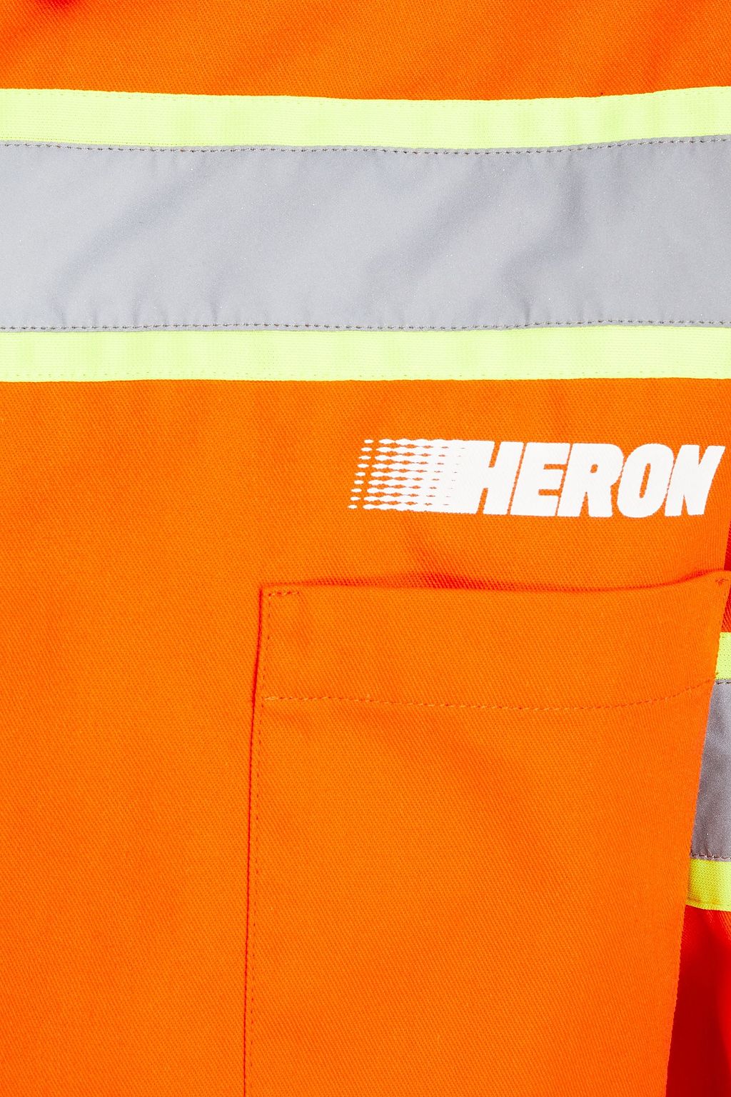 HERON PRESTON Reflective-trimmed neon twill shirt